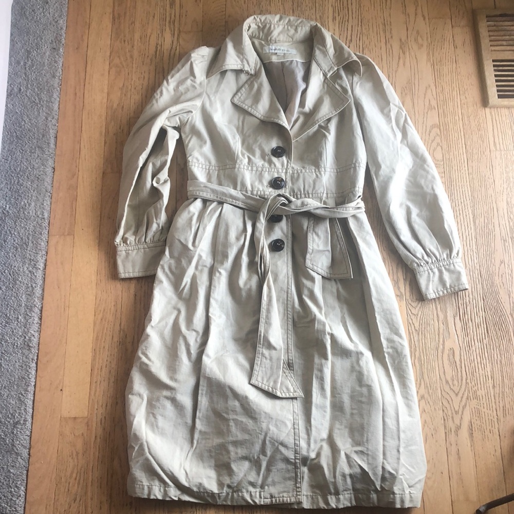 Laundry Trench Coat Lrg Tan